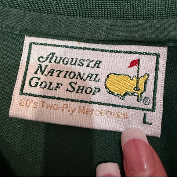 Augusta National Golf Shop Men’s Masters Embroidered Green Polo Sz L Rn97931 - Picture 4 of 5